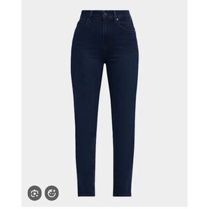 Veronica Beard Debbie Ankle-Crop Skinny Jean Dark river Blue Jean size 23 or 000